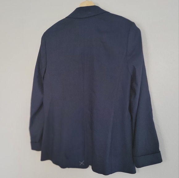 J. Crew NWT Scalloped Collar Navy Blazer Size 4 - Picture 6 of 8